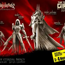 [Loong Way Miniatures] Бушующие герои героини коробка сестры 1 35 мм Полимерная миниатюра