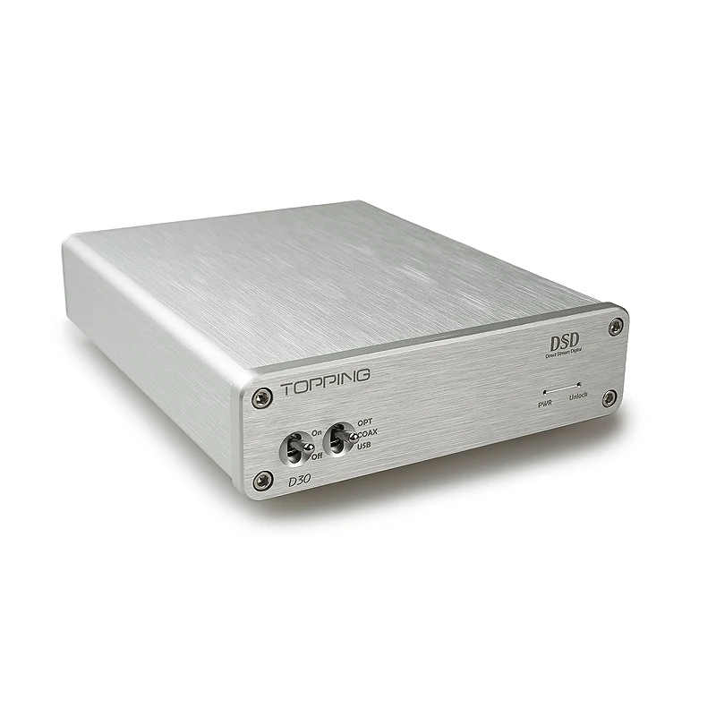 

NEW TOPPING D30 DSD Audio Decoder USB DAC Coaxial Optical Fiber XMOS CS4398 24Bit 192KHz amplifier