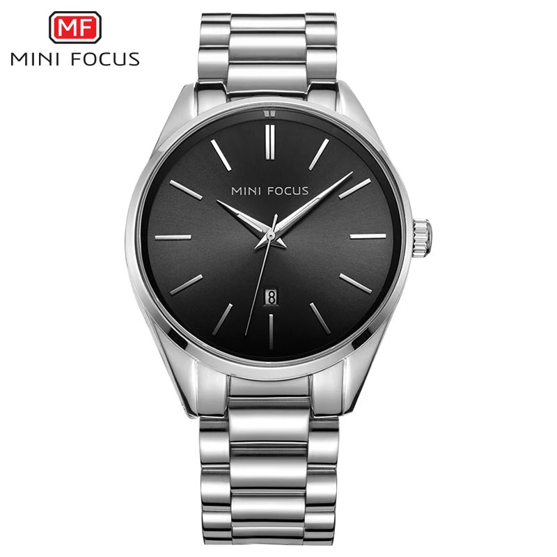 

Mens Watch Business Luxury Top Brand Men Wristwatches Water Restant Stainless Steel Man 2019 Quartz-watch Silver Male Waches