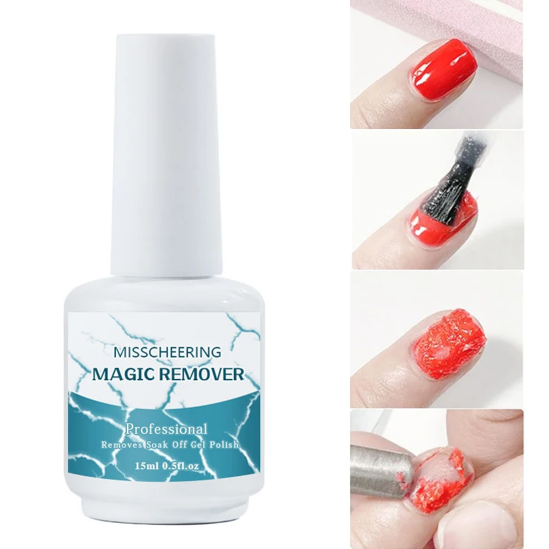 

15ML Nail Gel Polish Remover Burst Magic Remove Soak Off Gel Polish Lacquer Easy Cleaner UV Gel Remover Nail Art Care Tools