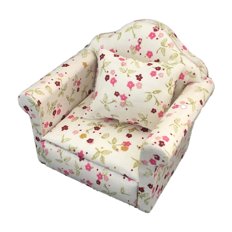 

1:12 Dollhouse Miniature Living Room Furniture Single Sofa Couch Armchair