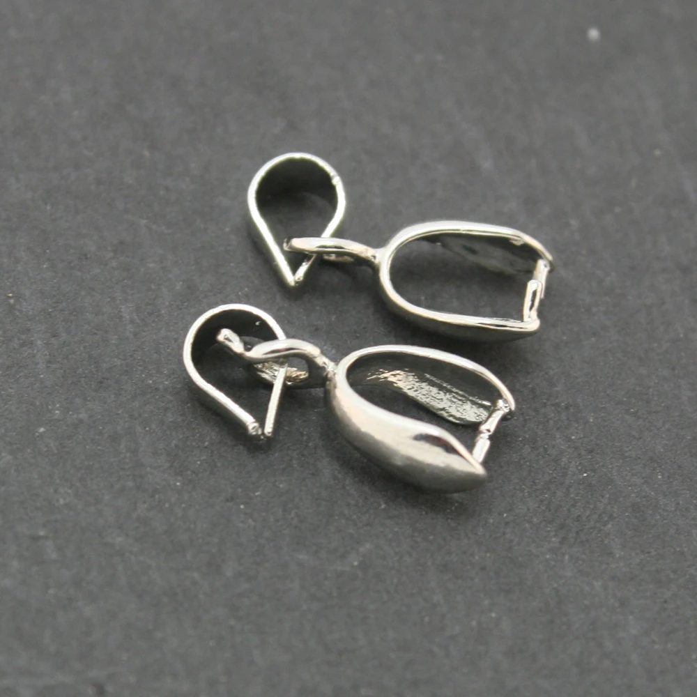 

Free shipping 60pcs/lot Rhodium Plated Bail Beads Findings 6*16mm Fit for Bracelet CN-FKG010-69
