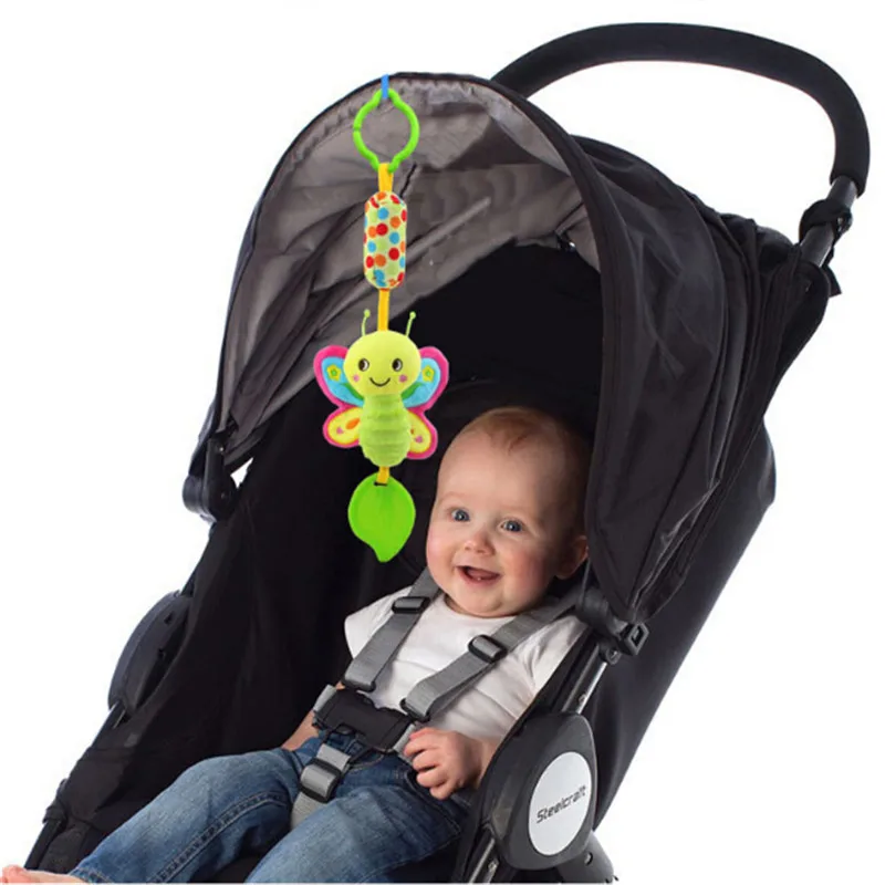 

Infant Wind Chimes Plush Toys Hanging Newborn Crib Car Lathe Butterfly/Bird/Chicks/Owl Animal Baby Bed Rattles Bell Toy
