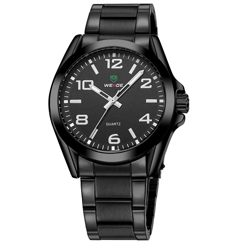 

Fashion Brand WEIDE Hombre Sport Watch Men Quartz Analog Display Full Steel Strap Watch 3ATM Water Resistant Wristwatch Relogios