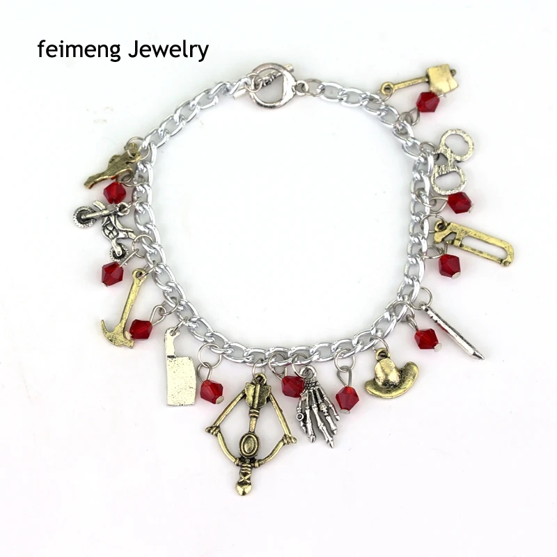 Ходячие мертвецы браслет высокого качества крутой, в стиле панк подарок для женщин движение ювелирное изделие напрямую с завода Распродажа