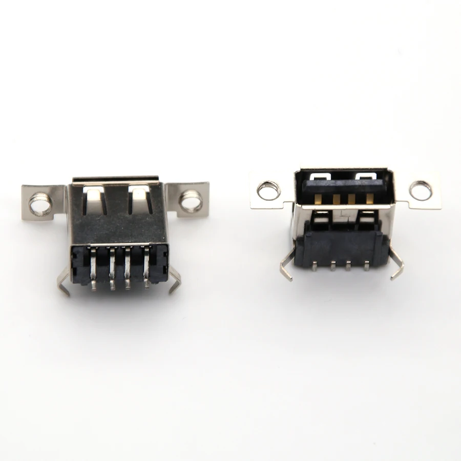 

30pcs Micro USB 2.0,4-pin Micro USB Jack,4Pins Micro USB Connector Tail Charging Socket With Screw Holes