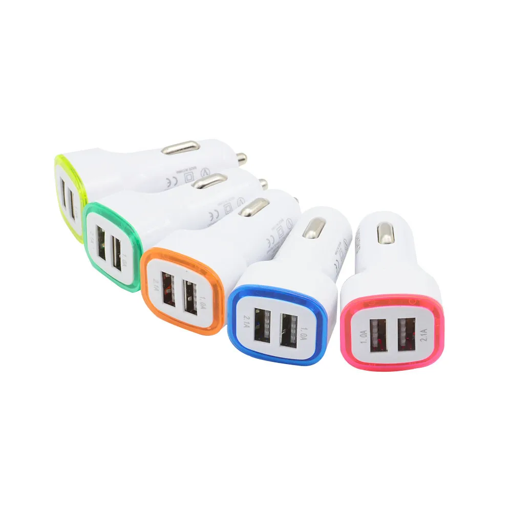 Франшиза 3.1A LED USB двойной 2 порт адаптер гнездо Автомобильное зарядное устройство