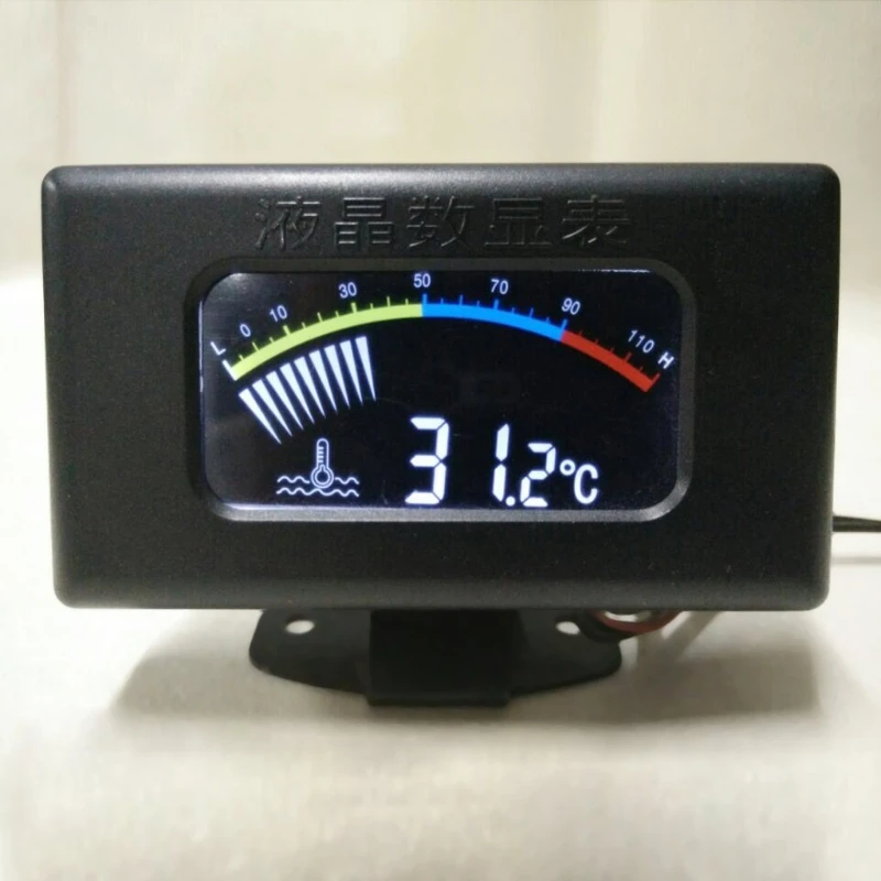 

OOTDTY 2 In 1 DC 9V-36V Universal Thermometer -10~100C Digtal LED Water TEMP Tester Temperature Meter Gauge for Cars