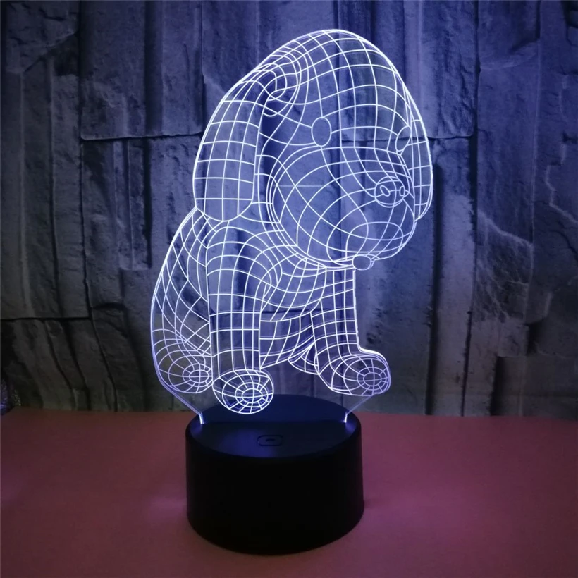 dog 3D night light (6)