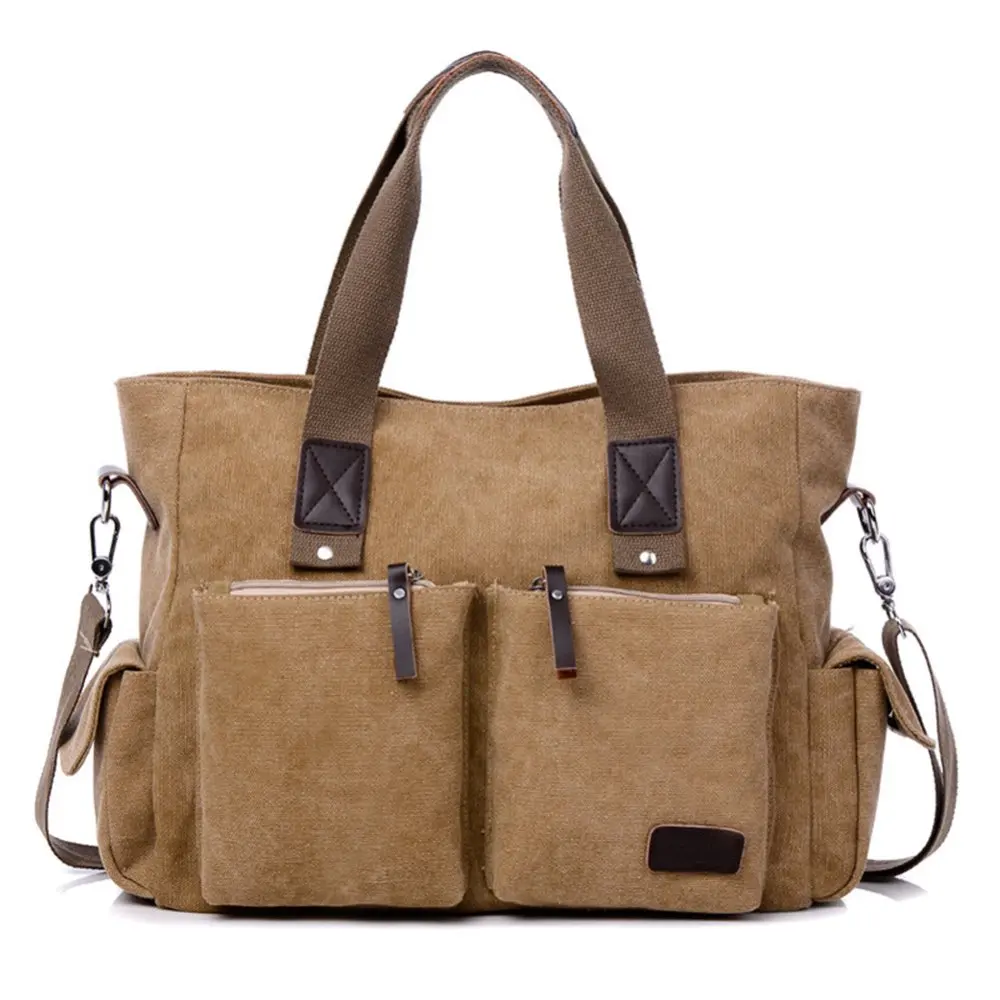 

Men's Vintage Shoulder Bag Canvas Simple Casual Handbag Bag Multipurpose Computer Bag Practical Classic Canvas Light Tote Bag