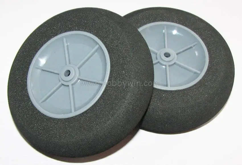 

D90*dia 4*H30mm EVA Sponge Tyre & Plastic Hub wheels RC model airplane parts
