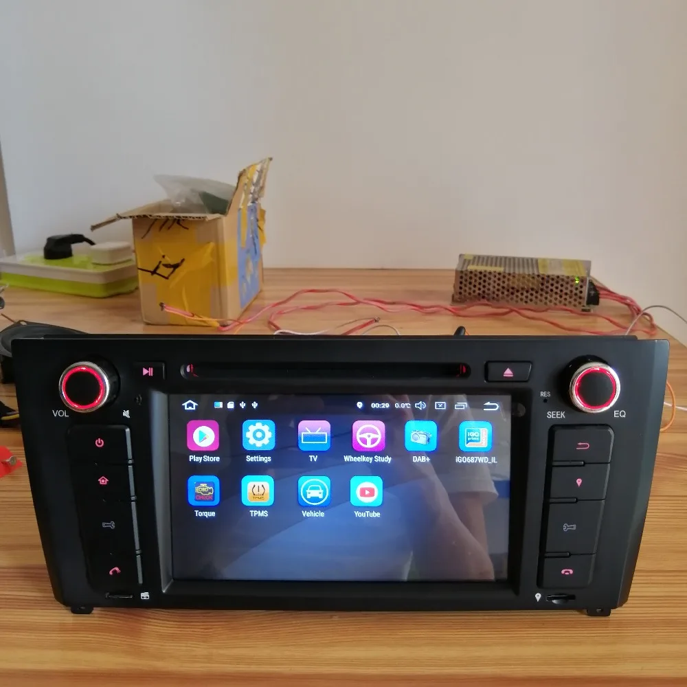 Flash Deal Android 9.0 Octa Core 4G RAM 32G ROM GPS Navigation 7 " Car DVD Player for BMW E81/E82/E87/E88 2004-11 with Radio/Bluetooth/RDS 40