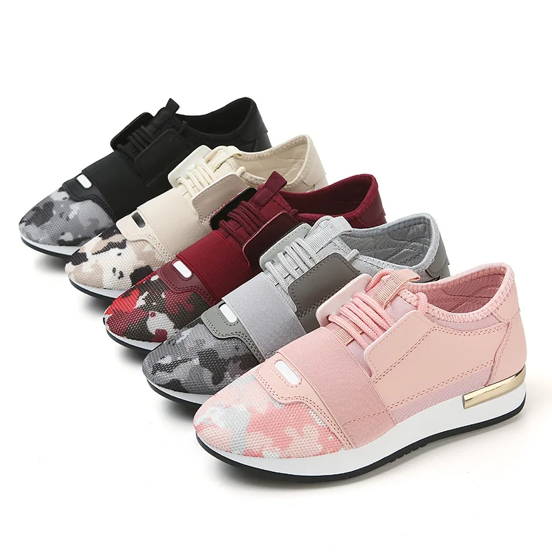 

Fashion Women Sneakers New Spring Fashion Pu Leather Platform shoes Ladies Trainers Chaussure Femme Women Casual shoes woman