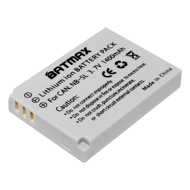 Batmax NB 5L 5L Rechargeable Battery for Canon NB 5L Powershot S100