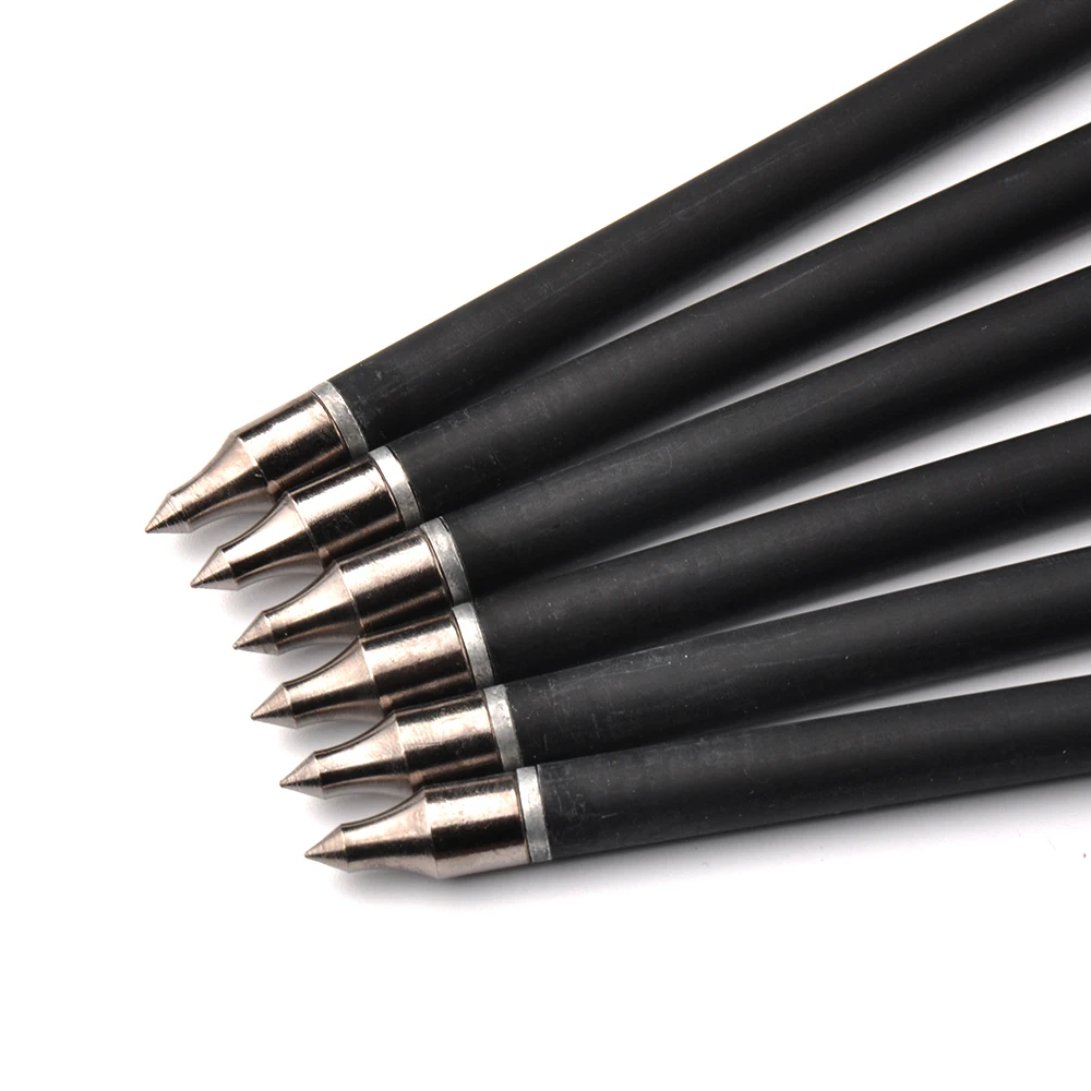Ponto para Tiro com Arco Pçs de Carbono Besta Seta 20 22 Polegadas Diâmetro 8.8mm 125 Grão Ponta Caça 12 - 24 9 Arco e flecha