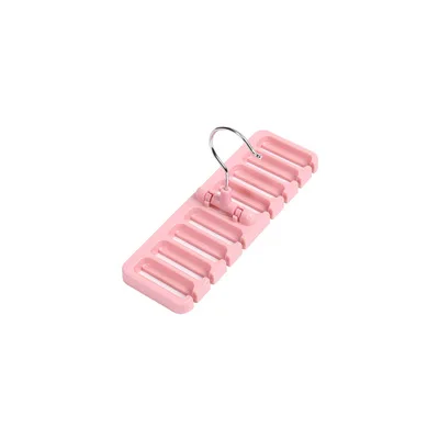 Витрина для галстука стойки для пояса Органайзер многофункциональная стойка держатель висячий практичный крючок шкаф Органайзер бак прочные принадлежности для спальни - Цвет: Pink