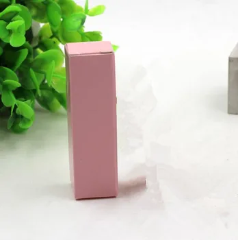 

2*2*7.1cm 100Pcs/ Lot Pink Craft Paper Pack Boxes Kraft Paper Event Box For Lipstick Perfume Cosmetic Lip Cream Bottle Package