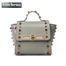 2017 Marca de Fábrica Famosa Bolsa de Trapeze Diseñador de Las Mujeres de La Pu Bolso de Cuero de Alta Calidad Bolsa de Mensajero Femenino Bolsos Crossbody De Las Mujeres Totes