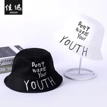 Осенне-зимняя креативная новая шляпа и американская Любовь палец Вышивка Узор Рыбацкая шляпа модная повседневная складная чаша Кепка