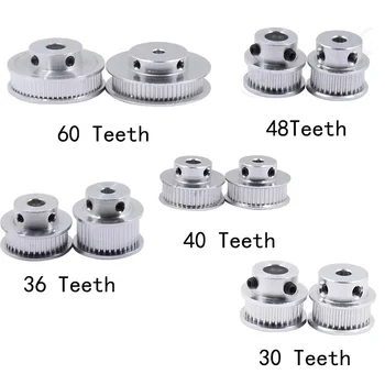 

GT2 Timing Belt Pulley Wheel Aluminum Reduction Speed Ratio Pulley Reprap 3D Printers Part Bore 5mm 6.35mm 8mm 10mm 12mm