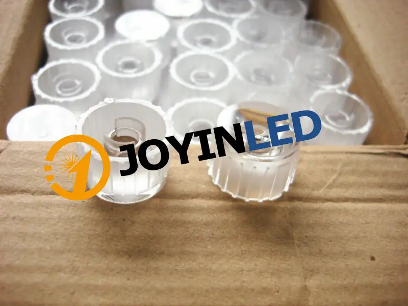 

Free shipping 50pcs dia20mm waterproof clearly led lens holder 5 8 10 15 20 25 30 45 60 90 120 degree led collimator lens