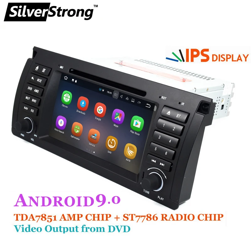 SilverStrong 1din Android 8 1 автомобильный DVD для BMW E53 E39 X5 тюнинга M5 аксессуары навигации|car dvd