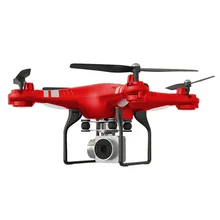 Red Quadrocopter With 170 Degree Wide Angle Lens Camera 200W RC Selfie Drone WiFi FPV Live