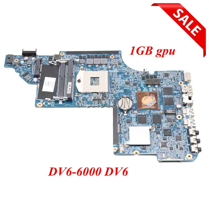 NOKOTION 650799 001 Материнская плата ноутбука для HP Pavillion DV6 6000 материнская HM65 1 ГБ графика