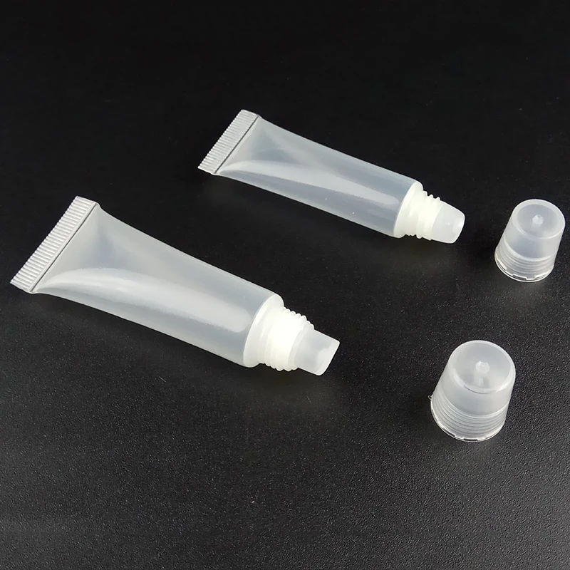 10 шт 5 мл/10 мл многоразовые Пустые Косметические тюбики блеск-бальзам для губ прозрачные контейнеры инструменты для макияжа