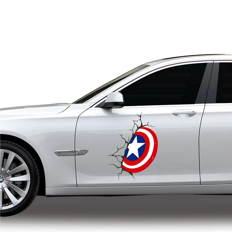 2017 hot new products custom 3d car decals sticker