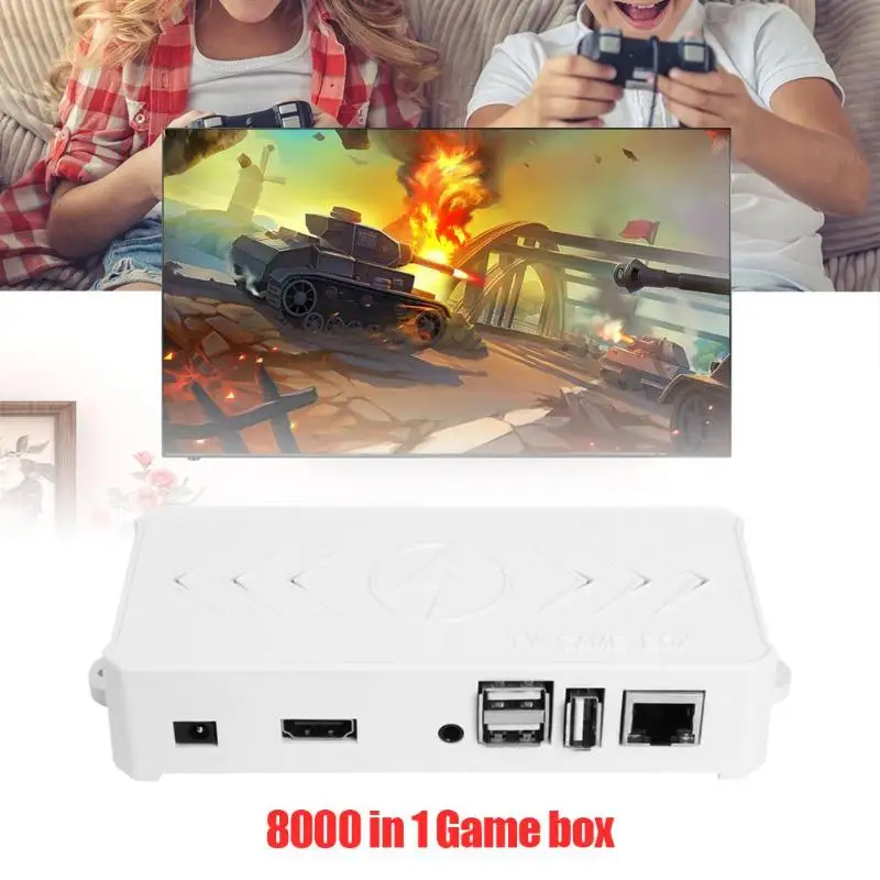 8000 в 1 32G ТВ игровая приставка плеер для Orange Pi с двойным USB проводные пульты геймпада джойстика Ретро видео игровая приставка