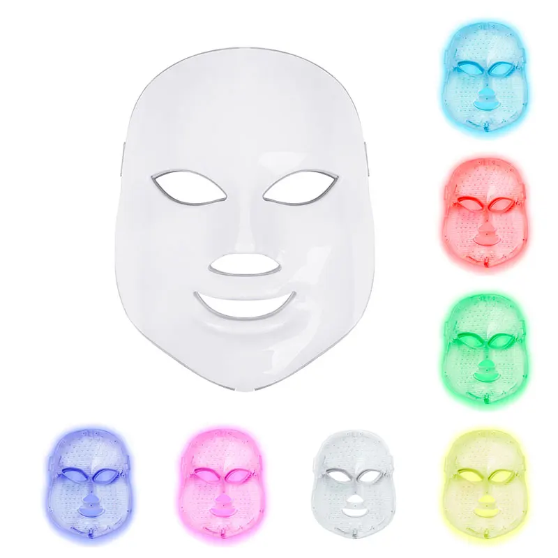 

Dropshipping 7 colors Light Skin Care Rejuvenation Wrinkle Acne Removal Face Beauty SpaBeauty Photon LED Facial Mask Therapy