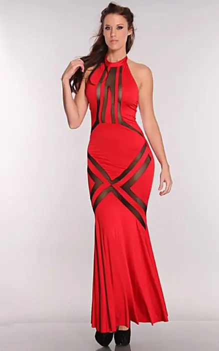 Sexy Maxi Dress Hot Sexy Red Mesh Cut Out Maxi Dress Fashion Dresses