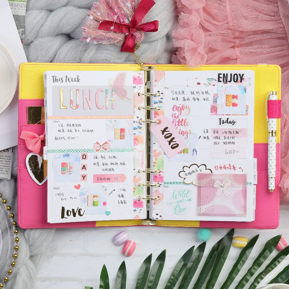 Kljuyp 8 шт. рисунок «Hello Kitty» Любовь наклейки для Скрапбукинг Happy planner/карты/бумажник карты Высокое качество нейлоновый чехол заграничного паспорта машина для изготовления журнала проекта