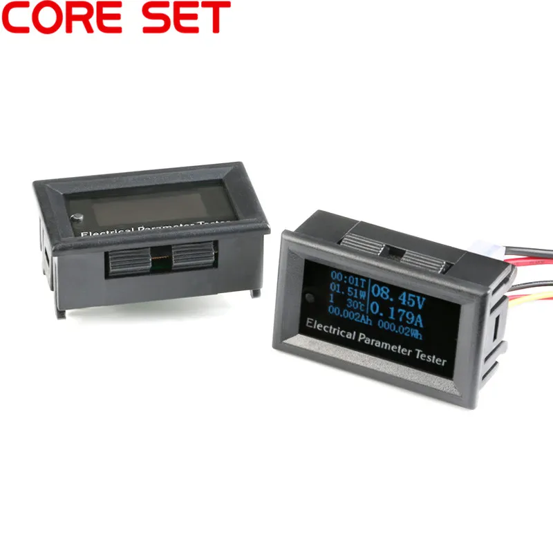 

OLED Multifunction Tester Battery Tester Lithium Battery Capacity Meter Voltage Current Time Temperature Voltmeter Ammeter