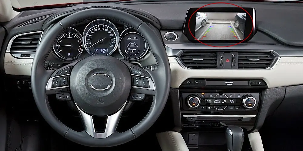 Автомобильная камера заднего вида для Mazda 6, мазда 6, атенза-/камера заднего вида, задняя камера, работающая с заводским экраном автомобиля