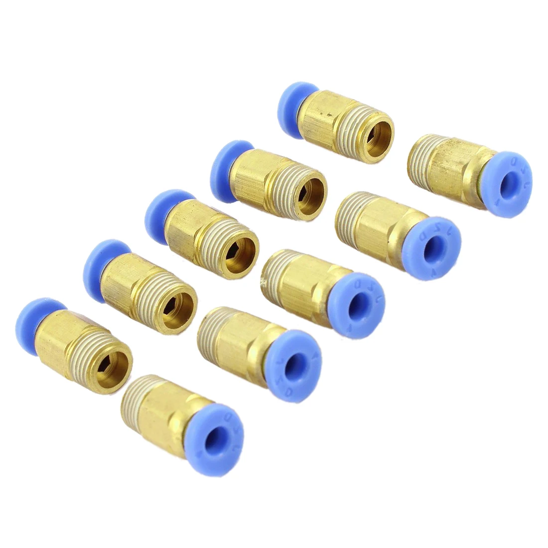 

WSFS Hot 10 Pcs Straight Quick Connectors Pneumatic Fittings 4mm x 1/8" PT Male Thread