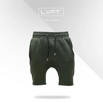 

Men Gym Fitness cotton shorts Run jogging sports Fitness bodybuilding Calf-Length Sweatpants male profession workout short pants