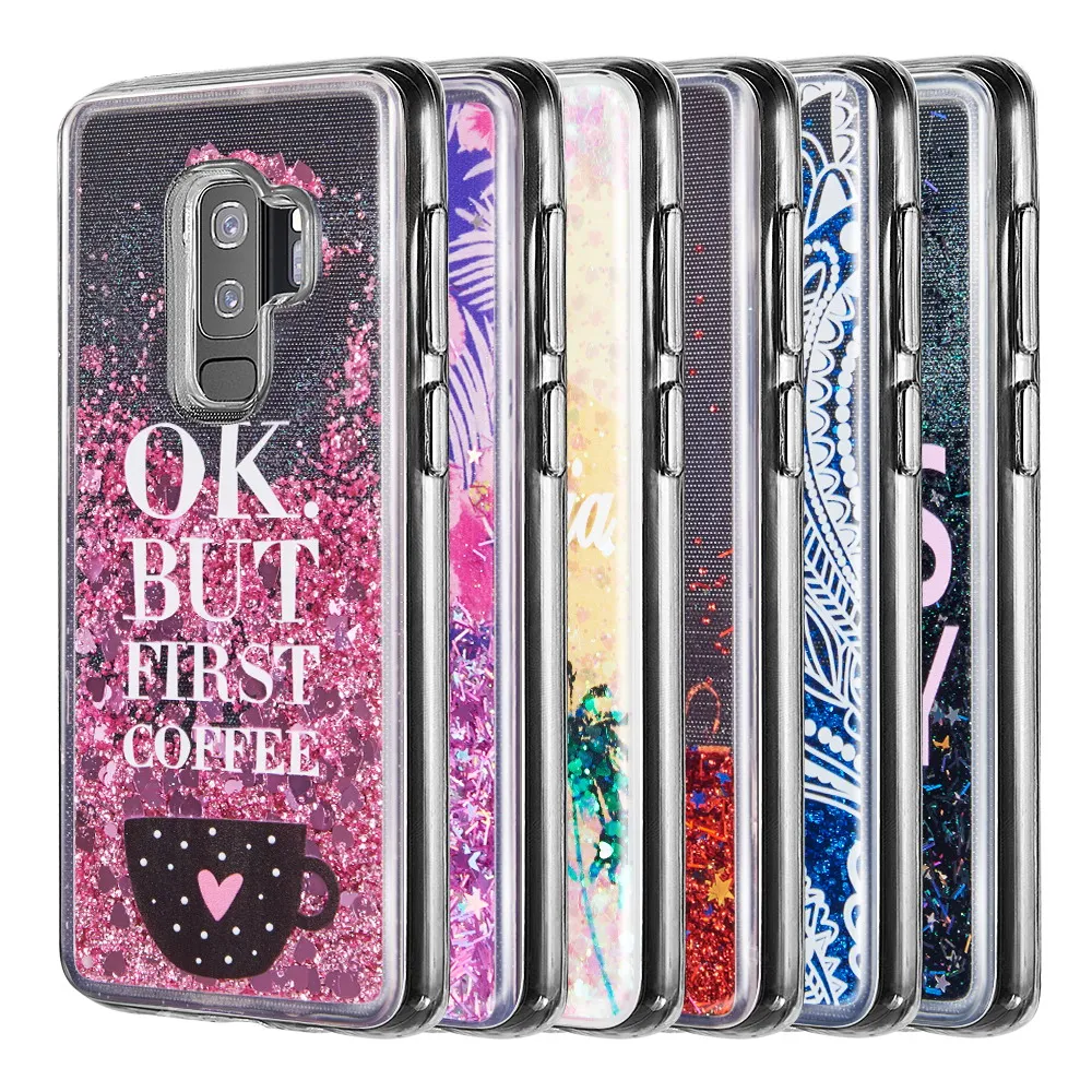Glitter quicksand phone case for huawei honor 6a 6c pro 7x 8 9 Dynamic quicksand TPU back case for honor 8 9  lite cover women  1 (1)