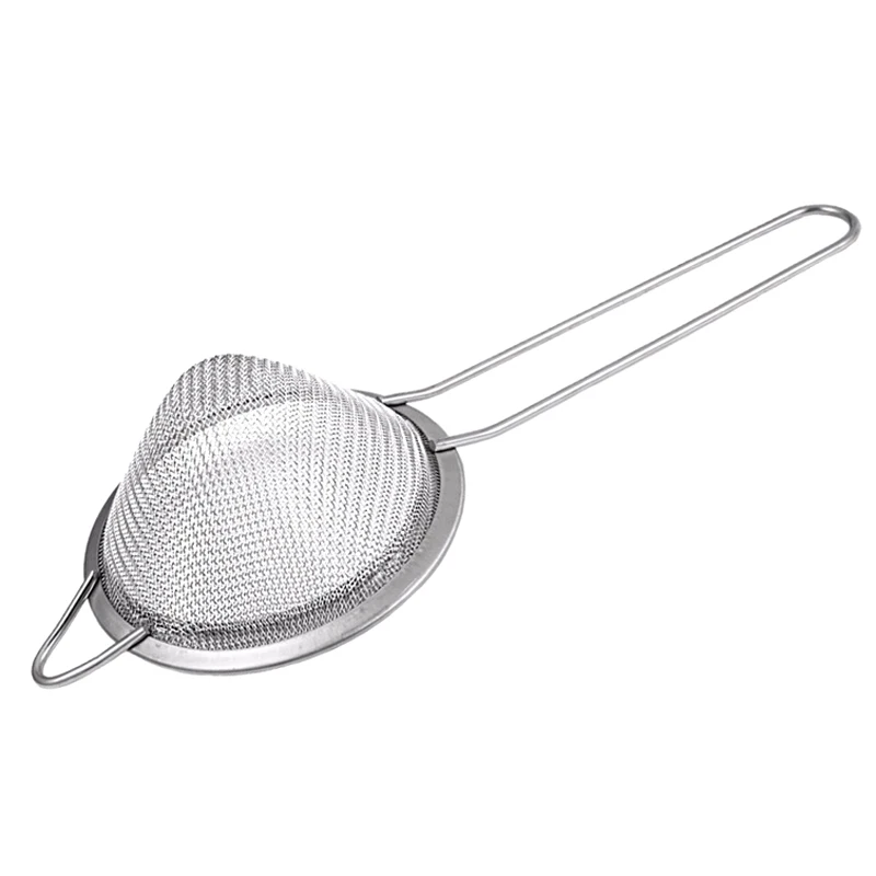 Stainless Steel Fine Mesh Strainer Colander Cocktail Bar Strainers with Long Handle Cocktail Ice Drink Percolator Bar Kitchen Tools  (5)