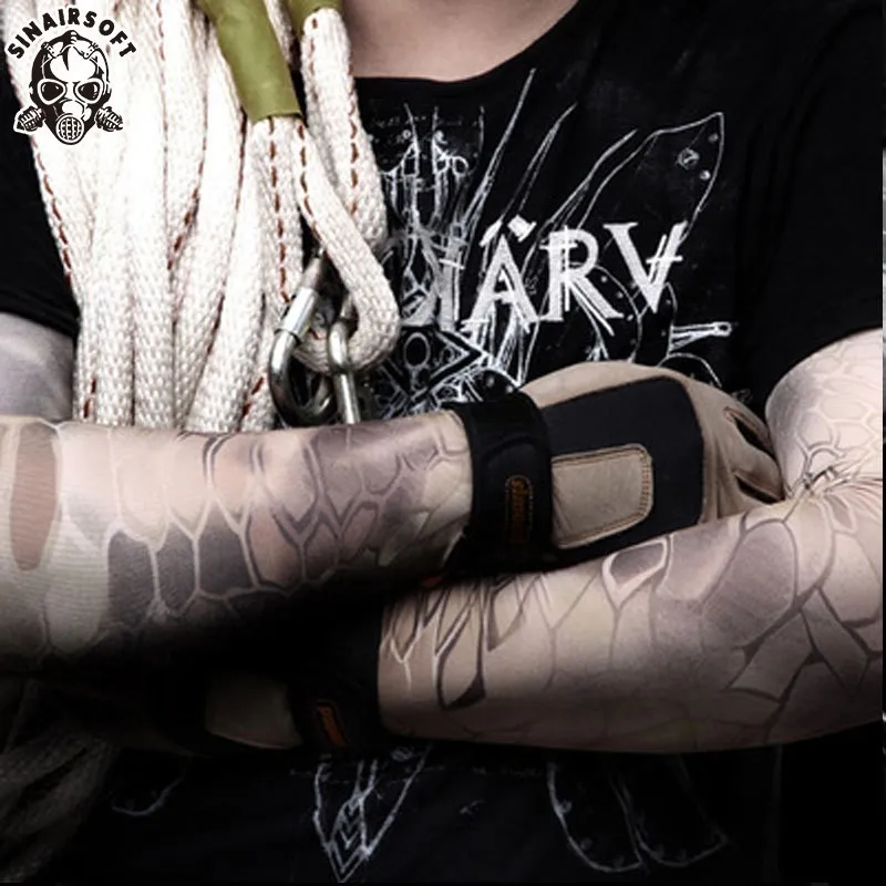 

Military Equipment Multicam Camouflage Elastic Arm Sleeves Cycling Arm Sleeve Sunscreen Breathable Hunting Outdoor 11 Colors