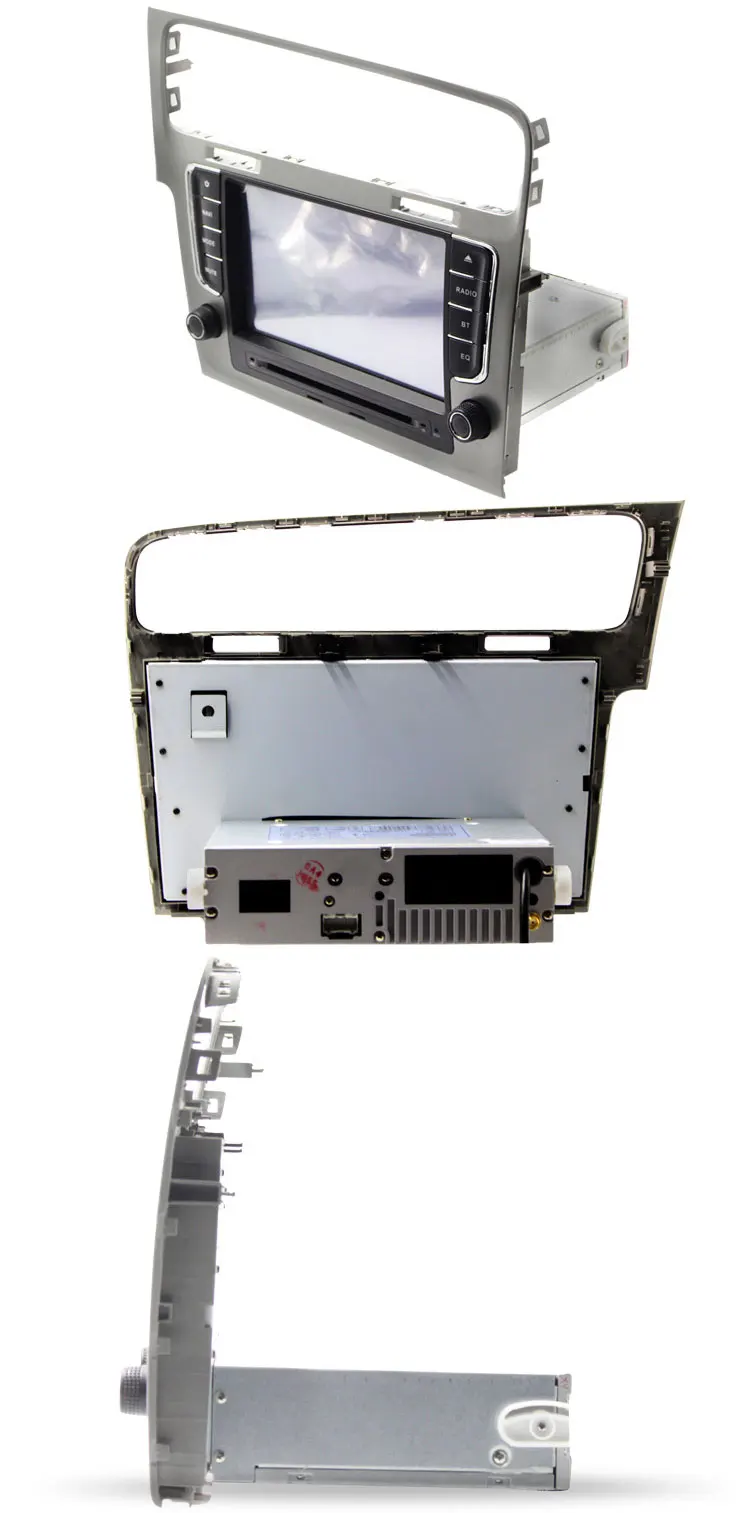 Top LJDA One Din 7 Inch Car DVD Player For VW Golf 7 2013-2017 Bluetooth Radio FM GPS Navigation 1080P Map Multimedia Canbus RDS USB 3