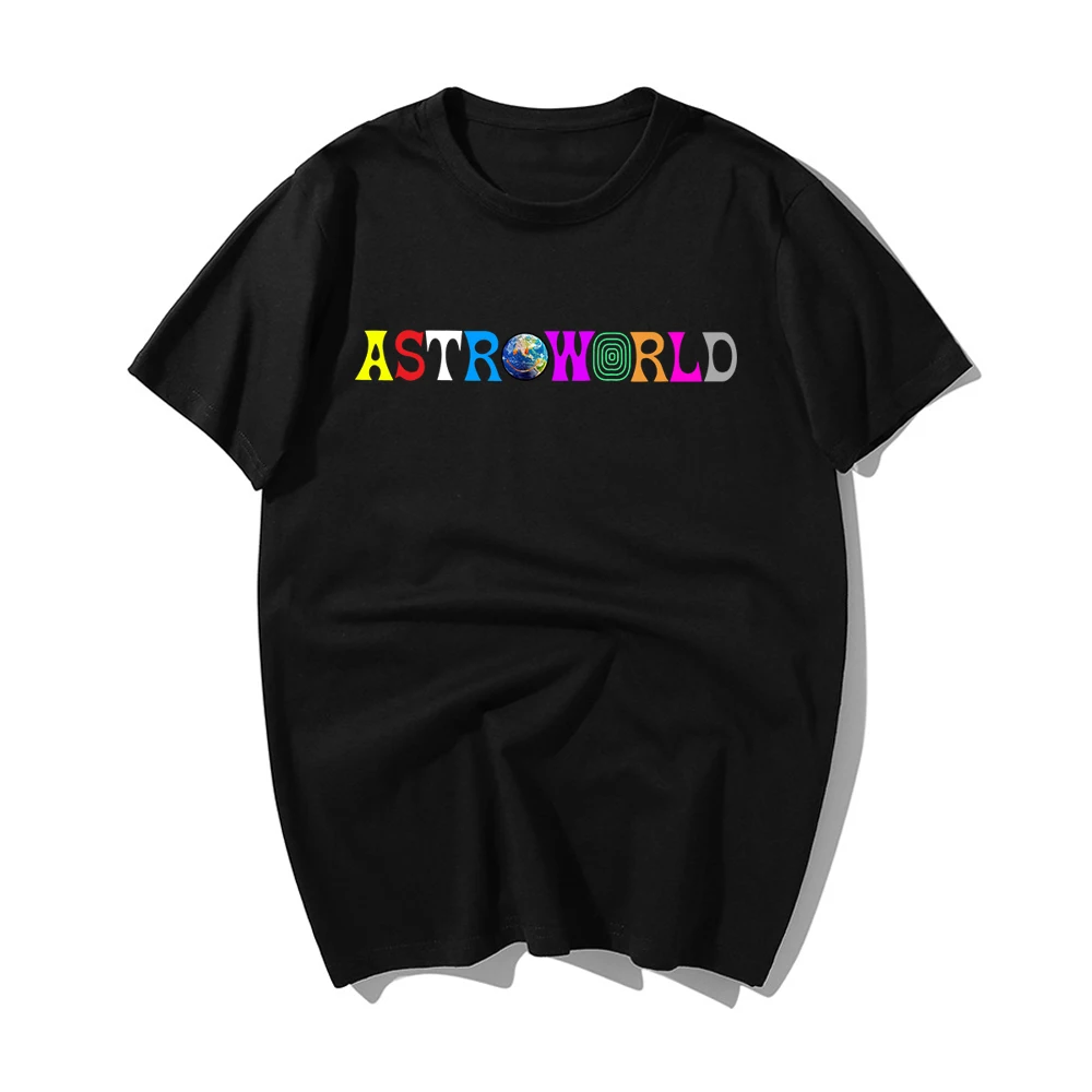 Hot Sale Hip Hop T Shirt Men Travis Scotts Astroworld Harajuku T-shirt Wish You Were Here Letter Print Tshirt Fashion Men Tshirt