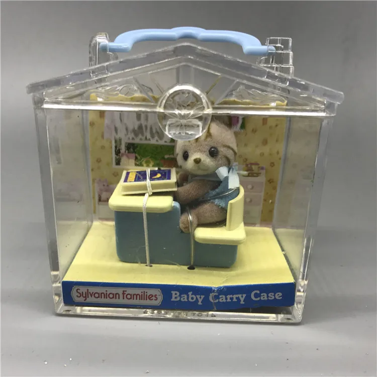 Sylvanian Keluarga Kucing Bayi Membaca Buku Dengan Bayi