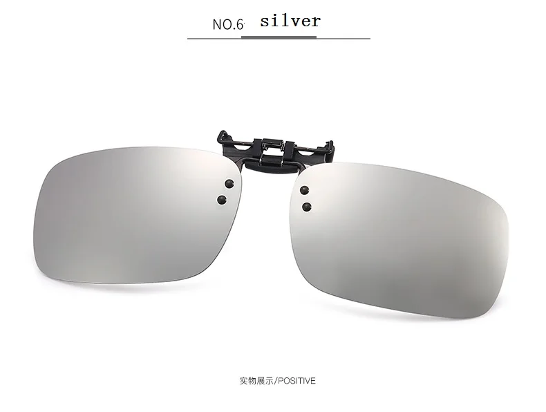 Унисекс для мужчин и женщин Поляризованные прикрепляемые солнцезащитные очки близорукие вождения ночного видения линзы анти-UVA Анти-UVB очки клип