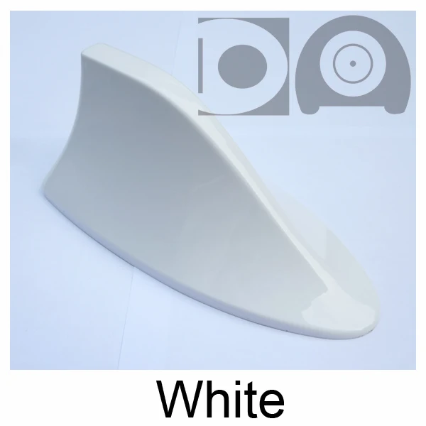 Shark fin antenna special car radio aerials shark fin auto antenna signal for Nissan Leaf white