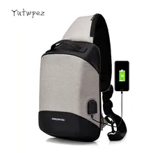 USB Слинг Сумка для мужчин женщин груди мешок большой ёмкость водостойкие летние шорты поездки посланники сумки через плечо Лидер продаж