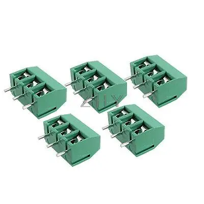 

5 Pcs 3P 300V 12A PCB Screw Terminal Block Connector 5mm Pitch