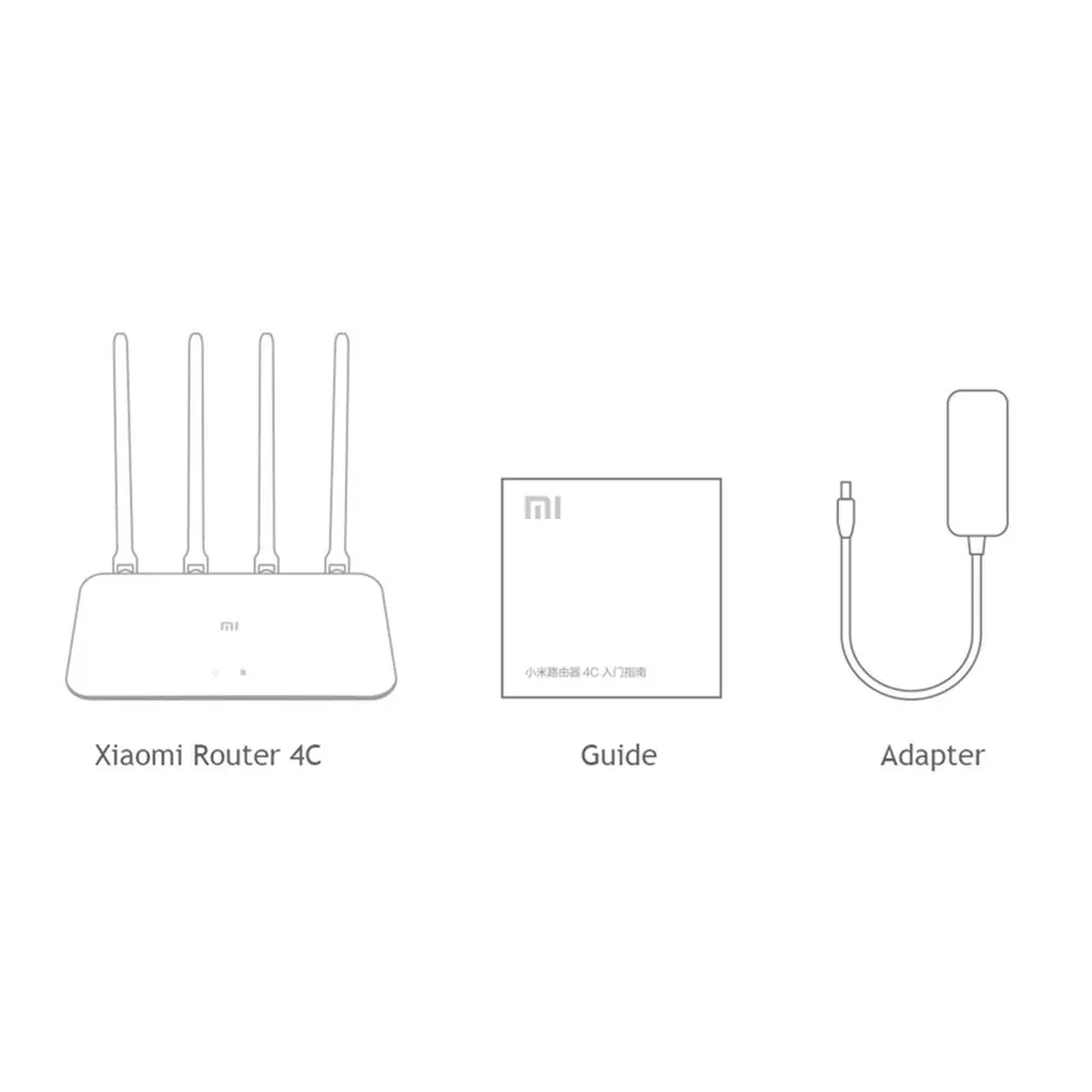 Xiaomi Mi Wi-Fi роутер 4C 64 ram 802,11 b/g/n 2,4G 300 Мбит/с 4 антенны Smart APP группа управления беспроводные роутеры повторитель