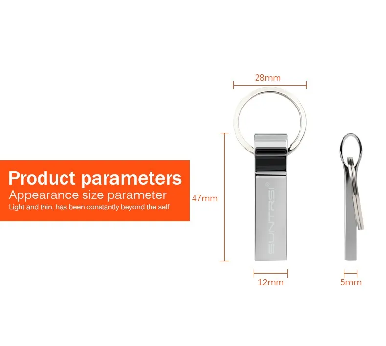 Suntrsi флеш-накопитель 64 Гб металлический USB флеш-накопитель брелок для ключей USB флеш-накопитель высокоскоростной флеш-накопитель 32 Гб USB флеш-накопитель реальная емкость индивидуальный логотип